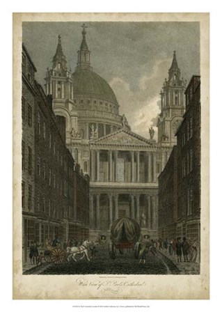 St. Paul&#39;s Cathedral, London by J Stover art print