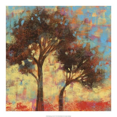 Kaleidoscope Trees II by Jennifer Goldberger art print