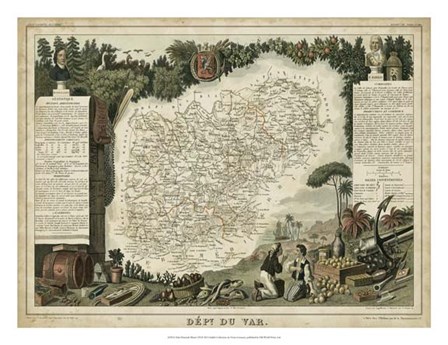 Atlas Nationale Illustre VII by Victor Levasseur art print