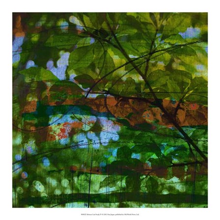 Abstract Leaf Study IV by Sisa Jasper art print