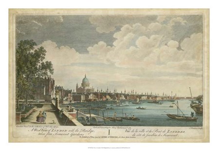 West View of London art print