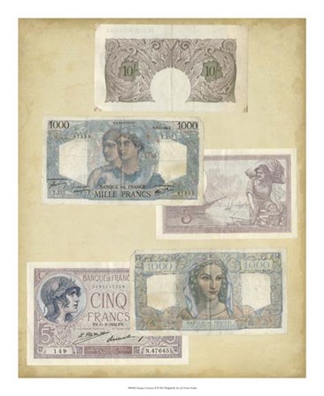 Antique Currency II by Vision Studio art print