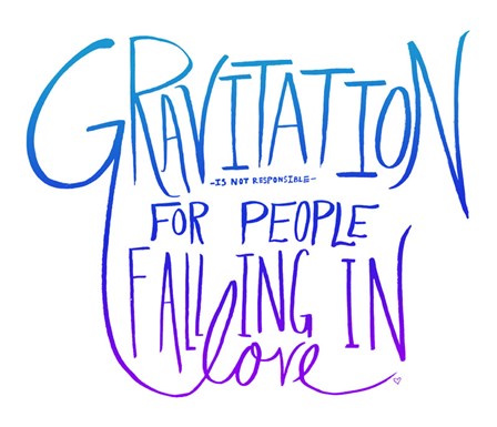 Love &amp; Gravity II by Leah Flores art print