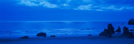 Ocean at night, Bandon State Natural Area, Bandon, Coos County, Oregon by Panoramic Images art print
