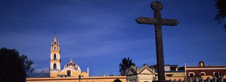 Low angle view of a church, Cholula, Puebla State, Mexico by Panoramic Images art print
