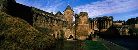 Low angle view of a castle, Chateau de Fougeres, Fougeres, Ille-et-Vilaine, Brittany, France by Panoramic Images art print