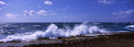 Waves breaking on the coast, East End, Anguilla by Panoramic Images art print