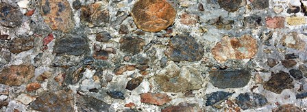 Close-up of a stone wall, St. John, US Virgin Islands by Panoramic Images art print
