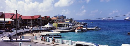 Buildings at the waterfront, George Town, Grand Cayman, Cayman Islands by Panoramic Images art print