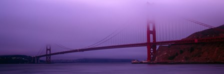 Suspension bridge across the sea, Golden Gate Bridge, San Francisco, Marin County, California, USA by Panoramic Images art print