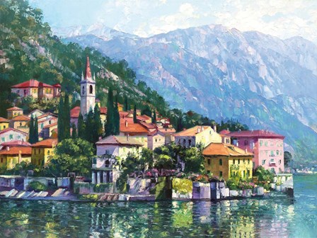 Reflections of Lake Como by Howard Behrens art print