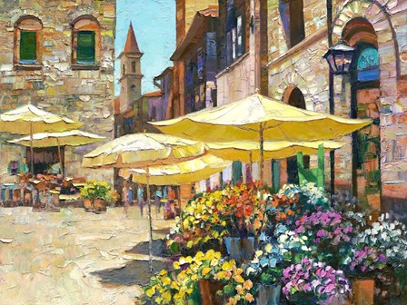 Siena Flower Market by Howard Behrens art print
