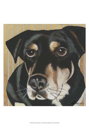 Dlynn&#39;s Dogs - Ginger by Dlynn Roll art print