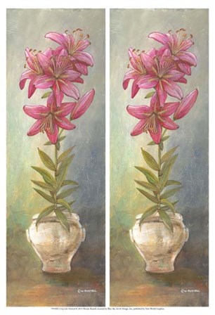 2-Up Lily Vertical by Wendy Russell art print