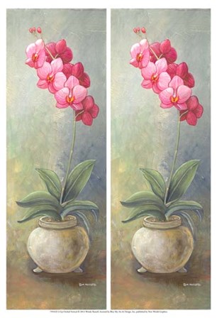 2-Up Orchid Vertical by Wendy Russell art print