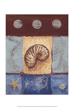 Aquamarine Nautilus by Wendy Russell art print