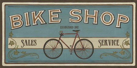 Bike Shop I by June Erica Vess art print