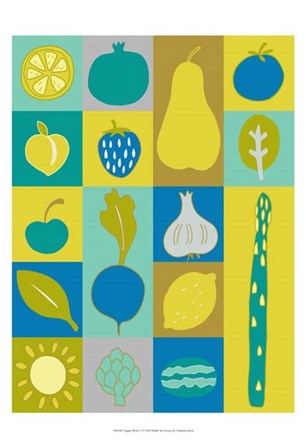 Veggie Blocks I by Chariklia Zarris art print