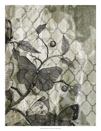 Arabesque Butterflies I by Jennifer Goldberger art print