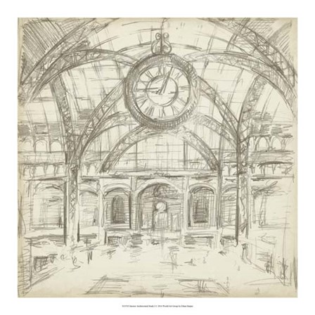 Interior Architectural Study I by Ethan Harper art print