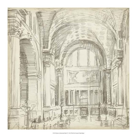 Interior Architectural Study IV by Ethan Harper art print