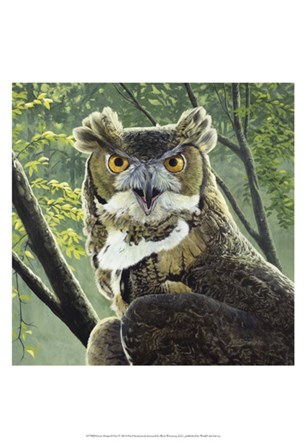 Great Horned Owl by Fred Szatkowski art print