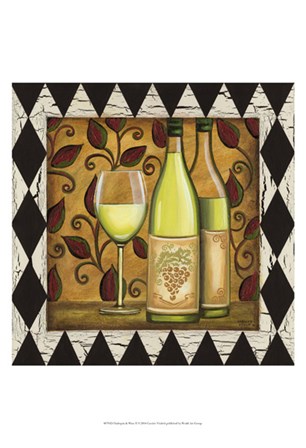 Harlequin &amp; Wine II by Carolee Vitaletti art print