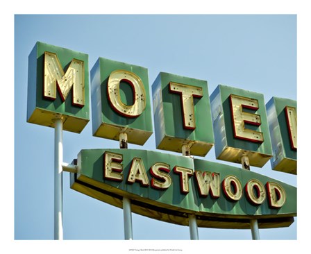 Vintage Motel III by Recapturist art print