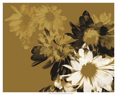 Golden Bloom II by A. Project art print