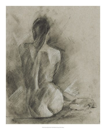 Charcoal Figure Study I by Ethan Harper art print