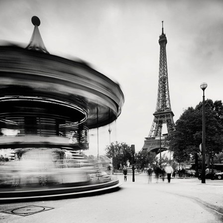 Merry Go Round, Study 1, Paris, France by Marcin Stawiarz art print