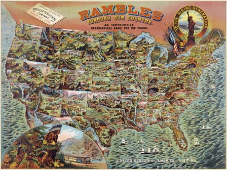 Rambles through our Country by Vintage Reproduction art print