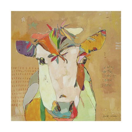 Mom Cow by Jennifer Mercede art print