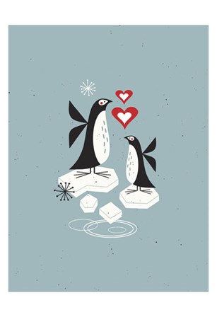 Penguin Love by Tracy Walker art print