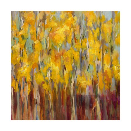 Golden Angels in the Aspens by Amy Dixon art print