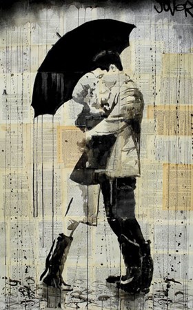 The Black Umbrella by Loui Jover art print