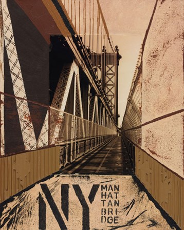 Manhattan Bridge by Mauro Baiocco art print