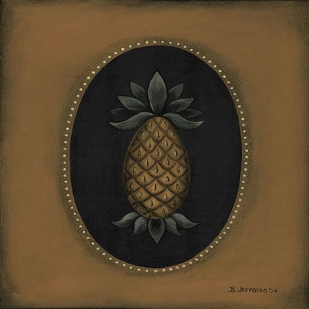 Pineapple 04 by Barbara Jeffords art print