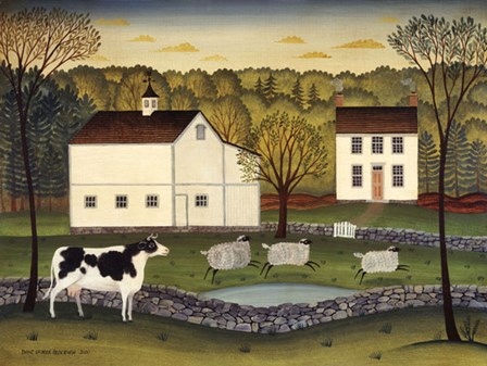 White Farm by Diane Ulmer Pedersen art print