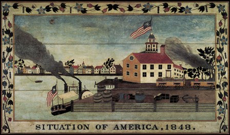 Situation of America, 1848 art print
