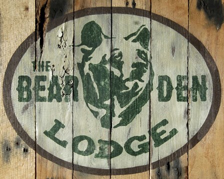 The Bear Den Lodge by Katelyn Lynch art print