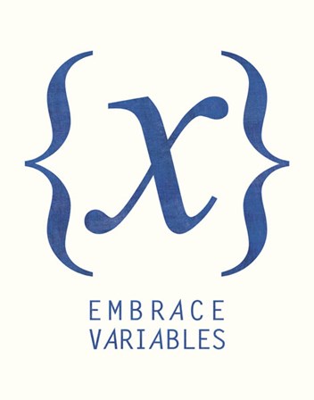 Embrace Variables by Urban Cricket art print