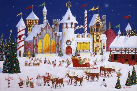 Santa&#39;s North Pole by Joseph Holodook art print