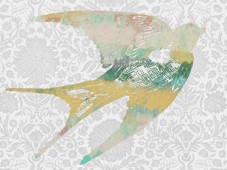 Patterned Bird II by Jennifer Goldberger art print