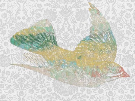 Patterned Bird III by Jennifer Goldberger art print