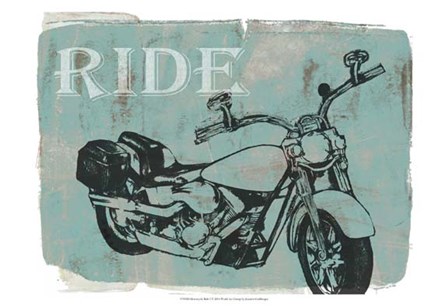 Motorcycle Ride I by Jennifer Goldberger art print