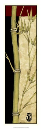 Meditative Bamboo Panel III by Jennifer Goldberger art print