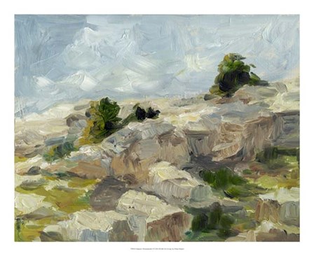 Impasto Mountainside I by Ethan Harper art print