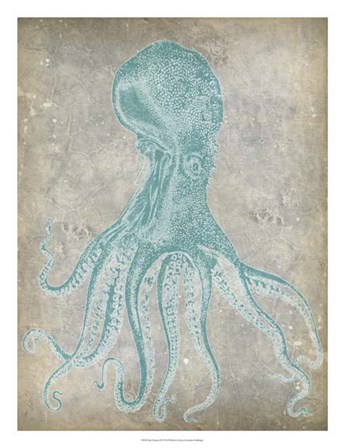 Spa Octopus II by Jennifer Goldberger art print