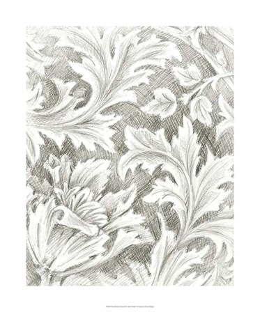 Floral Pattern Sketch II by Ethan Harper art print